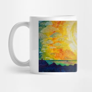 Sunrise. Lighthouse. Empuriabrava Mug